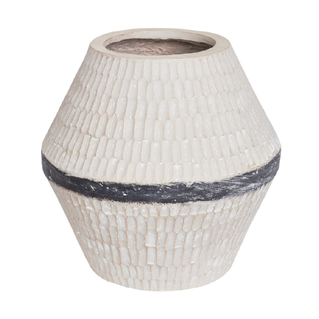 Vase décoratif en céramique pour l'intérieur - 20 x 20 x 25