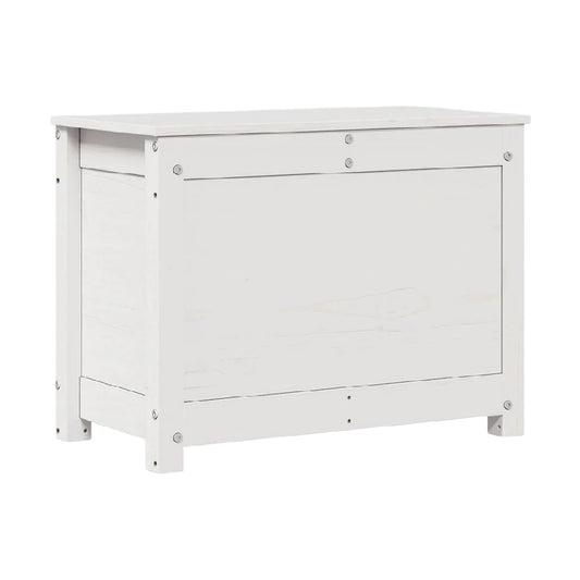 Coffre de rangement pour intérieur en bois peint - 80 x 40 x 50